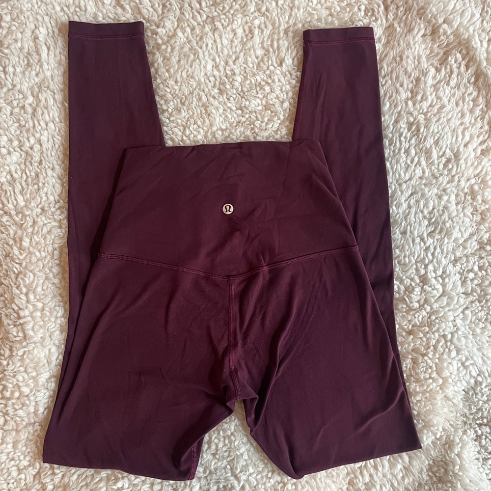 Lululemon athletica align Maroon High-Rise Leggings 28”